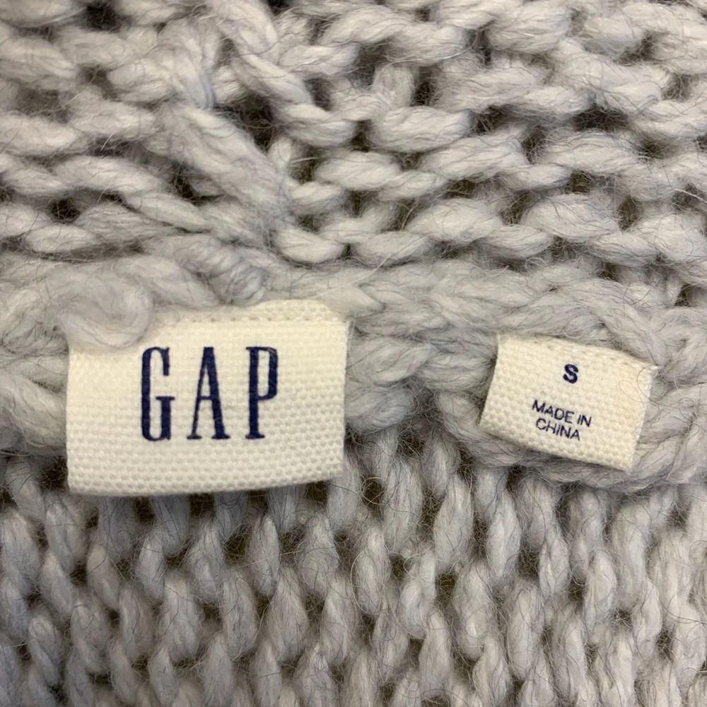 Gap Chunky Shawl Collar Cardigan Sweater Grey - Picture 6 of 10